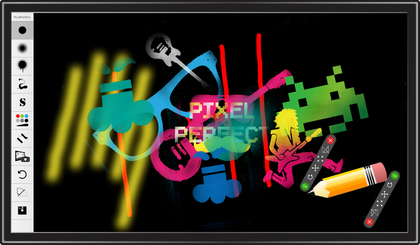 Screenshot of the PixelPerfect UI